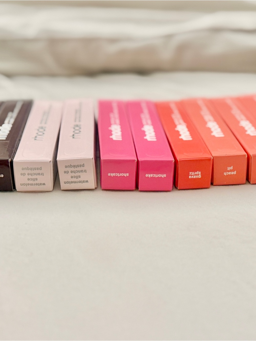 RHODE Peptide Lip Tint Set of 12 — Coral, Pink, Cream, Brown Shades - Picture 2 of 2